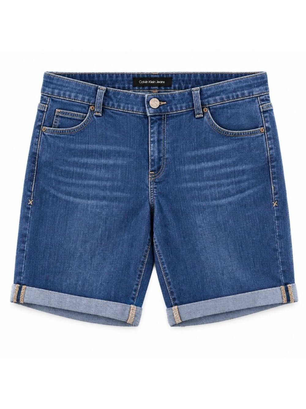Lane Bryant Womens Bermuda Denim Shorts Size 16 Genius Fit Jeans Dark Wash With